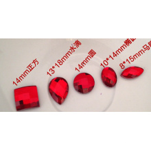 Red Small Flat Back Nail Art Design Stones Beads